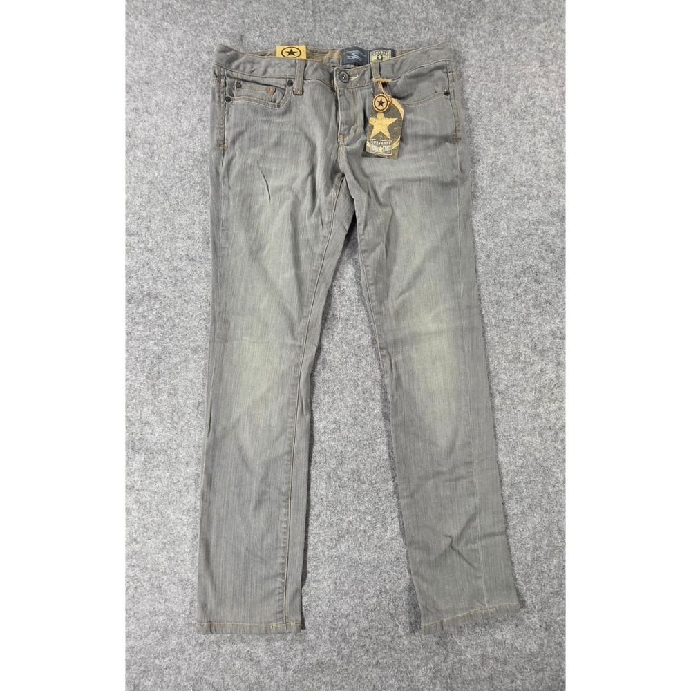 NEW Converse One Star Womens Pants Gray Jeans  Vintage 1908 Size 10 NWT 2008